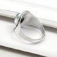 Turquoise Gemstone 925 Sterling Silver Throat Chakra Cocktail Ring