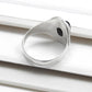 Black Onyx Gemstone Solid 925 Silver Women Gift Cocktail Ring