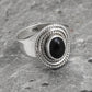 Black Onyx Gemstone Solid 925 Silver Women Gift Cocktail Ring
