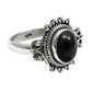 925 Sterling Silver Black Onyx Gemstone Anniversary Gift Ring