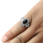 925 Sterling Silver Black Onyx Gemstone Anniversary Gift Ring