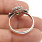 Oval Natural Rainbow Moonstone Sister Band Birthday Ring Sterling Silver