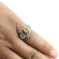 Tiger Eye Gemstone 925 Sterling Silver Statement Wedding Gift Women Ring