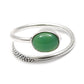 Chrysoprase Gemstone Friendship Day Statement Bezel Ring Sterling Silver