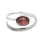 925 Sterling Silver Natural Pink Tourmaline Handmade Statement Ring