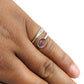 925 Sterling Silver Natural Pink Tourmaline Handmade Statement Ring