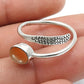 Sterling Silver Oval Carnelian Stone Statement Sacral Chakra Wife Ring