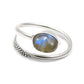 Labradorite Gemstone Sterling Silver Statement Best Friend Gift Boho Ring