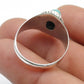 Friendship Day Deal Natural Turquoise Sterling Silver Wedding Cocktail Ring