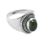 925 Sterling Silver Green Tourmaline Gemstone Statement Ring