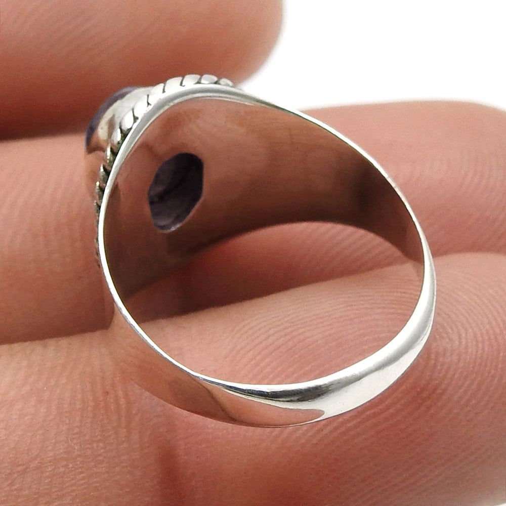 925 Sterling Silver Pink Tourmaline Gemstone Elegant Ring