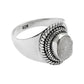 Druzy Gemstone Anniversary Sister New Cocktail Bezel Ring Sterling Silver