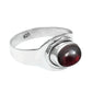 Sterling Silver Garnet Gemstone Band Best Sisters Gift Promise January Ring