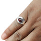 Sterling Silver Garnet Gemstone Band Best Sisters Gift Promise January Ring