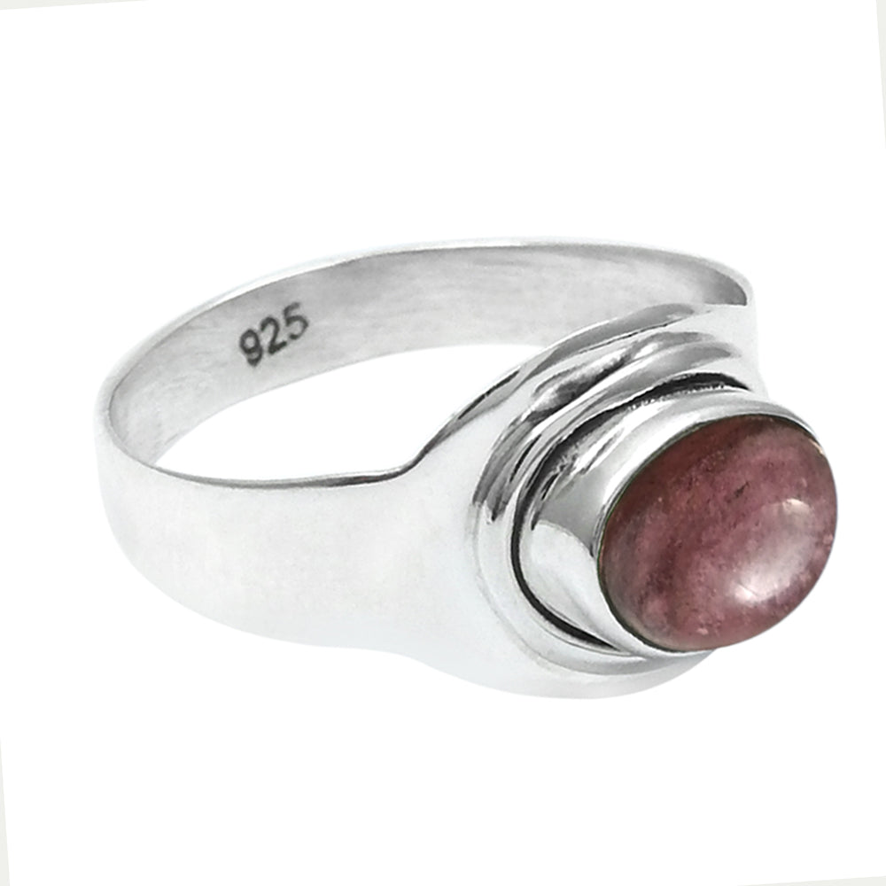 Natural Pink Tourmaline 925 Sterling Silver Ring
