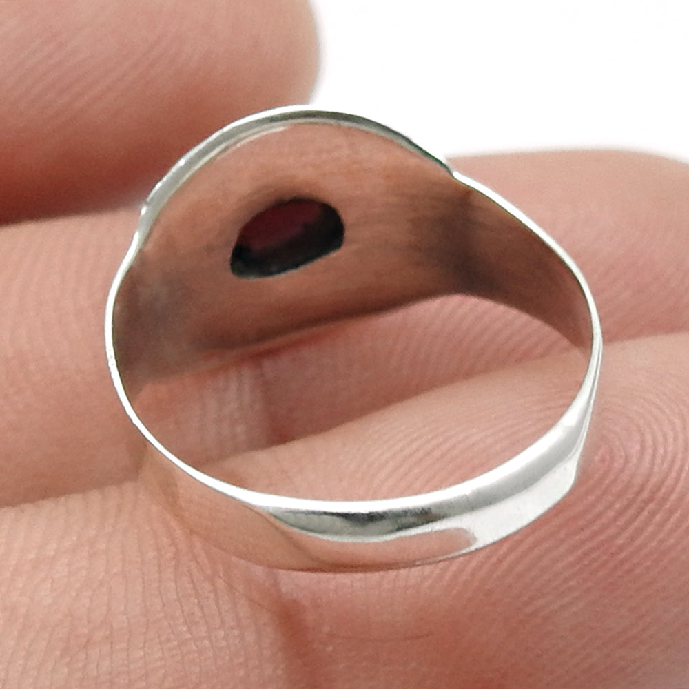 Natural Pink Tourmaline 925 Sterling Silver Ring