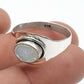 Sterling Silver Natural Druzy Bezel Sisters Day Statement Daughter Ring