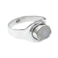 Sterling Silver Natural Druzy Bezel Sisters Day Statement Daughter Ring