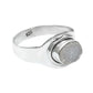 Sterling Silver Natural Druzy Bezel Sisters Day Statement Daughter Ring