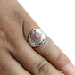 Pink Tourmaline Gemstone Friend Gift Handmade Ring 925 Sterling Silver