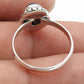Oval Natural Labradorite Daughter Cocktail Bezel Boho Ring Sterling Silver