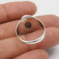 Pink Opal Stone Promise Band Art Deco Ethnic Ring 925 Sterling Silver