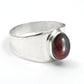 Oval Natural Garnet Cocktail Daughter Boho Ring Jewelry 925 Solid Silver