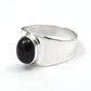 Oval Black Onyx Stone Cocktail Birthday Boho Ring Jewelry 925 Solid Silver