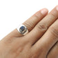 Labradorite Stone 925 Silver Promise Statement Band Third Eye Chakra Bezel Ring