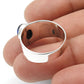Labradorite Stone 925 Silver Promise Statement Band Third Eye Chakra Bezel Ring
