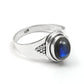 Labradorite Gemstone 925 Sterling Silver Statement Band Boho Ring Jewelry