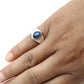 Labradorite Gemstone 925 Sterling Silver Statement Band Boho Ring Jewelry