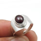 Natural Garnet Gemstone 925 Sterling Silver Statement Ring For Her