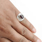 Natural Garnet Gemstone 925 Sterling Silver Statement Ring For Her