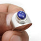 Natural Lapis Lazuli Gemstone 925 Sterling Silver Statement Ring For Her
