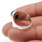 Natural Black Onyx Gemstone 925 Sterling Silver Statement Ring For Her
