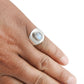 Solid 925 Sterling Silver Natural Rainbow Moonstone Band Ring