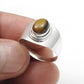 Solid 925 Sterling Silver Natural Tiger Eye Ring For Her