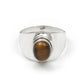 Solid 925 Sterling Silver Natural Tiger Eye Ring For Her