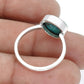 Solid 925 Sterling Silver Round Shape Natural Turquoise Gemstone Charming Ring
