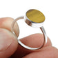 Sterling Silver Natural Tiger Eye Band Trendy Sacral Chakra Art Deco Ring