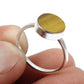 Sterling Silver Natural Tiger Eye Band Trendy Sacral Chakra Art Deco Ring