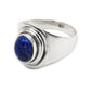 Natural Lapis Lazuli Solid Sterling Silver Cocktail Birthday Ring Jewelry