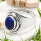 Natural Lapis Lazuli Solid Sterling Silver Cocktail Birthday Ring Jewelry