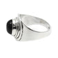 Black Onyx Gemstone 925 Silver Wife Boho Cocktail Bezel Daughters Day Ring