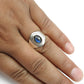 Oval Natural Labradorite Birthday Band Ring Jewelry Solid Sterling Silver