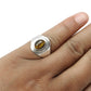 Tiger's Eye Gemstone Cocktail Mother Ring Jewelry Solid Sterling Silver