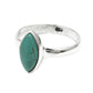 Natural Turquoise Sterling Silver Band Anniversary Bezel New Ring Jewelry