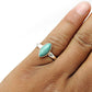 Natural Turquoise Sterling Silver Band Anniversary Bezel New Ring Jewelry