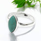 Natural Turquoise Sterling Silver Band Anniversary Bezel New Ring Jewelry